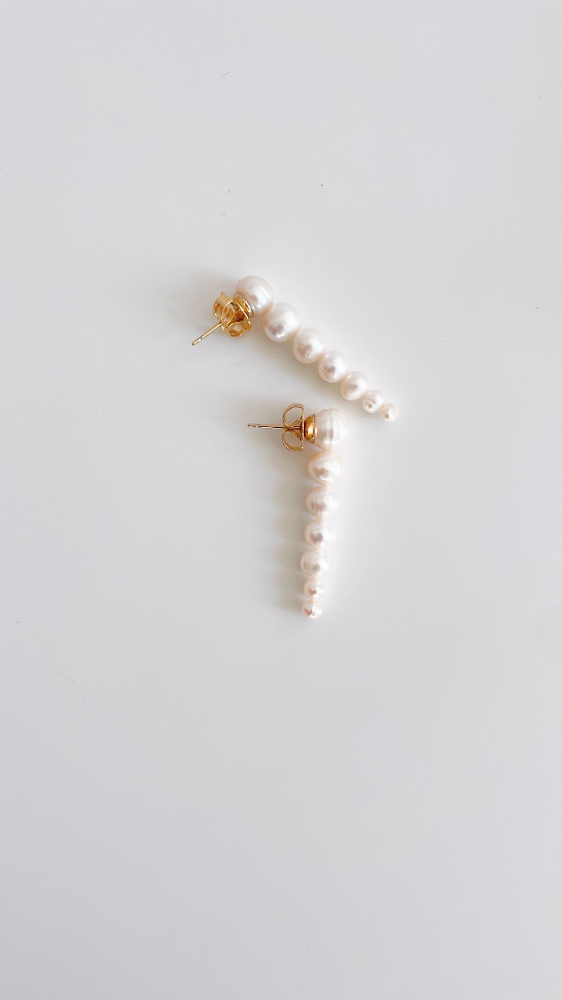 Salina - Boucles d'oreilles perle de culture - Boucles d'oreilles longues - Atelier Lilac