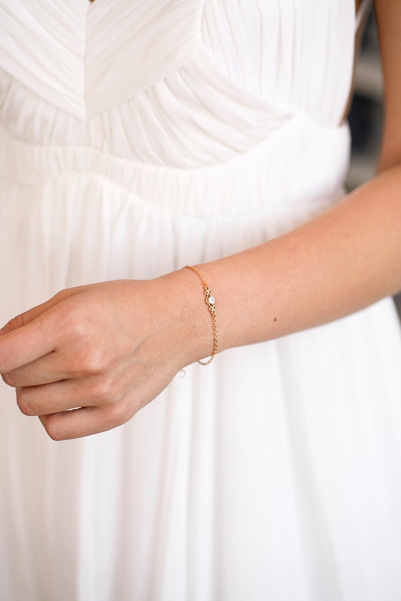 Vitoria - Bracelet fin avec zircon - Bracelet - Atelier Lilac