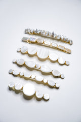 Collection de barrettes perles