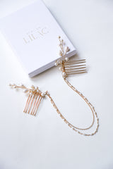 Jobi Perle - Bijou de tête mariage