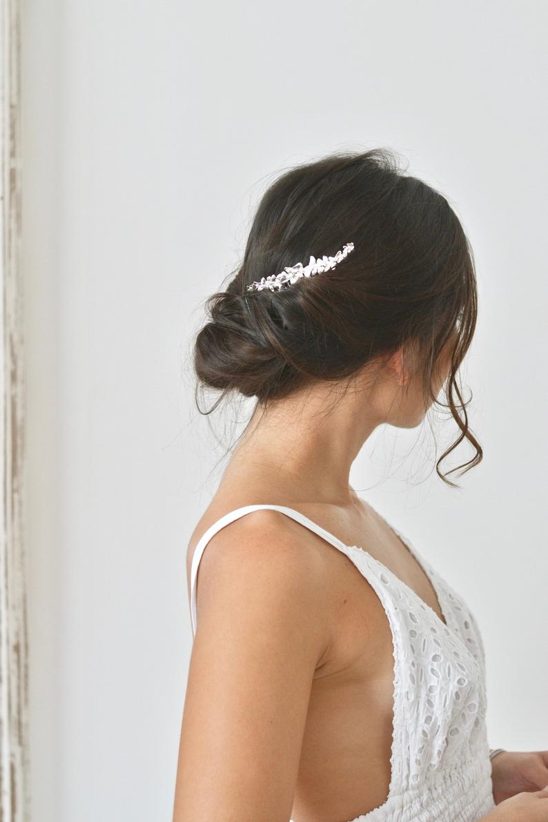 Amoureuse - Peigne Floral - Grand peigne - Atelier Lilac