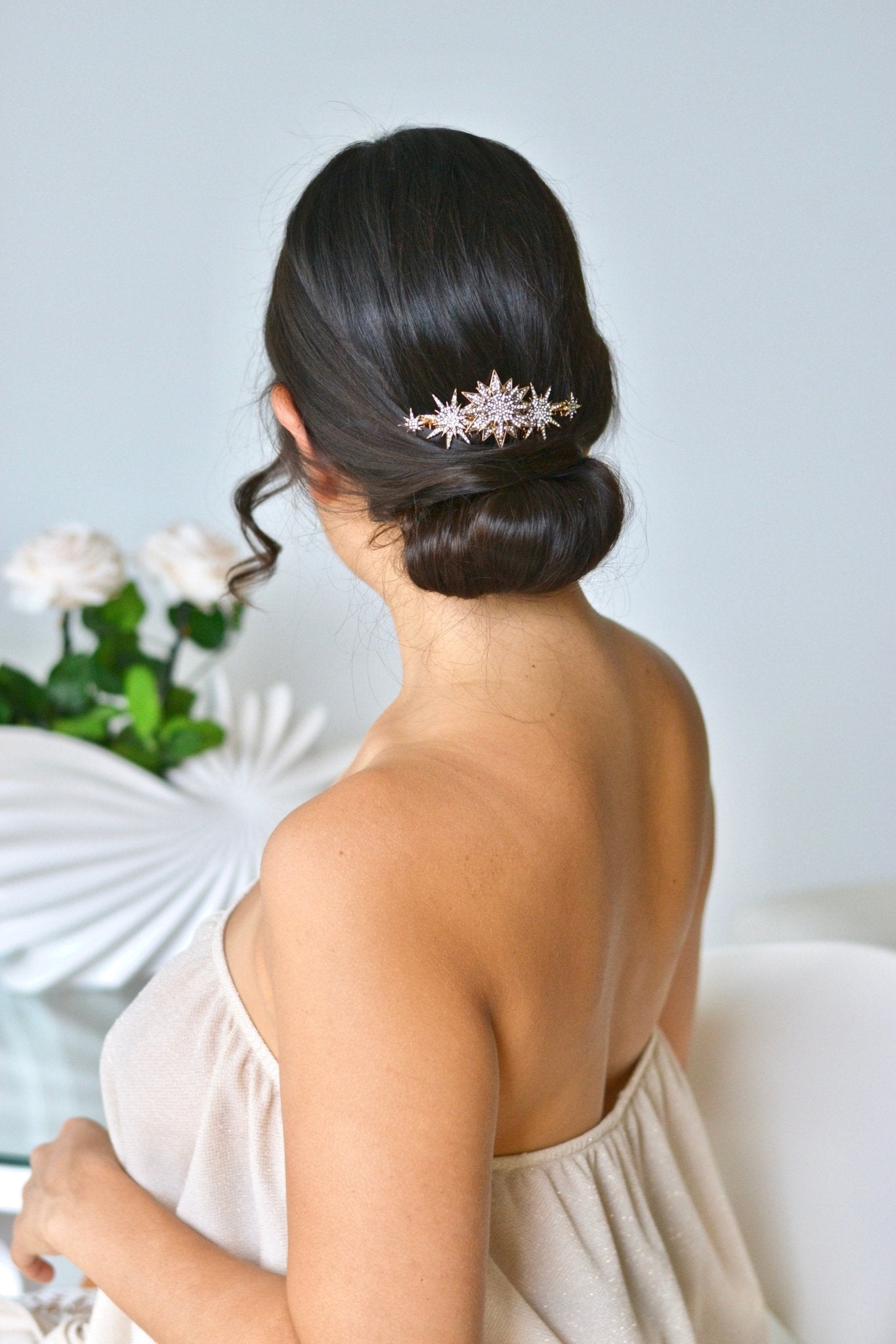 Astrale - Peigne césleste chignon mariage - Grand peigne - Atelier Lilac