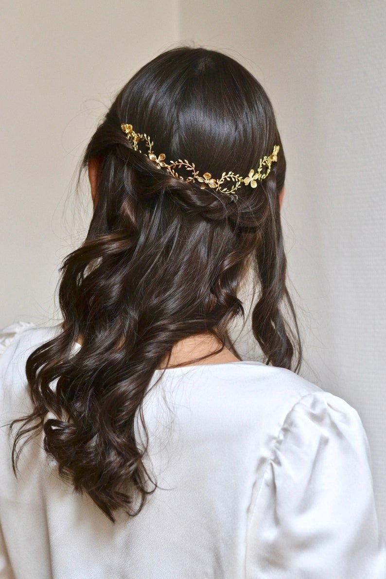 Athena - Bijou cheveux mariage feuilles de laurier - Vigne - Atelier Lilac