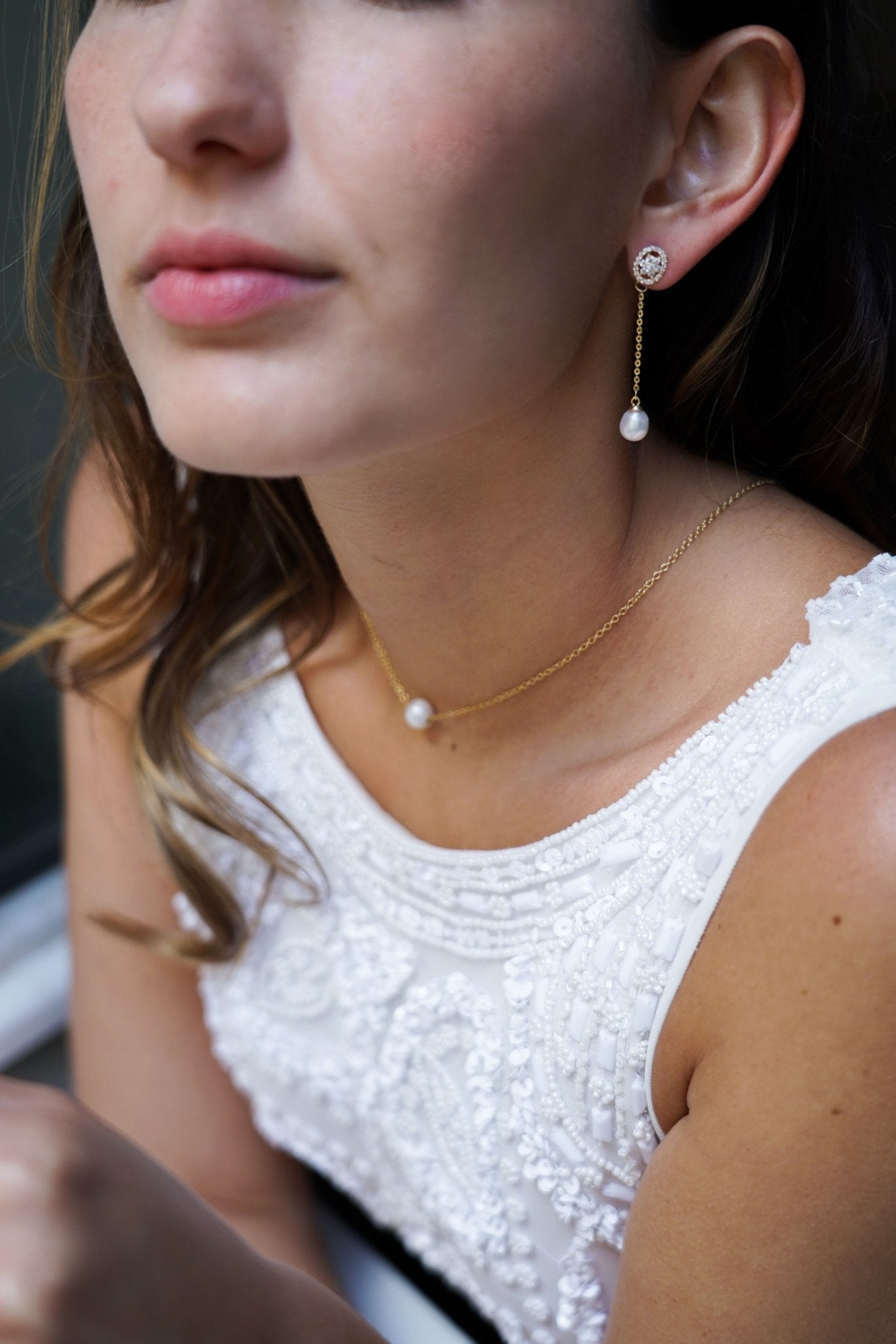 Attirante - Collier de dos mariage perles d'eau douce - Collier de dos - Atelier Lilac