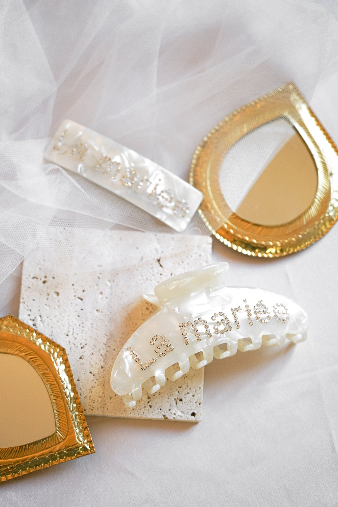 Barrette à cheveux - La Mariée - Barrettes - Atelier Lilac