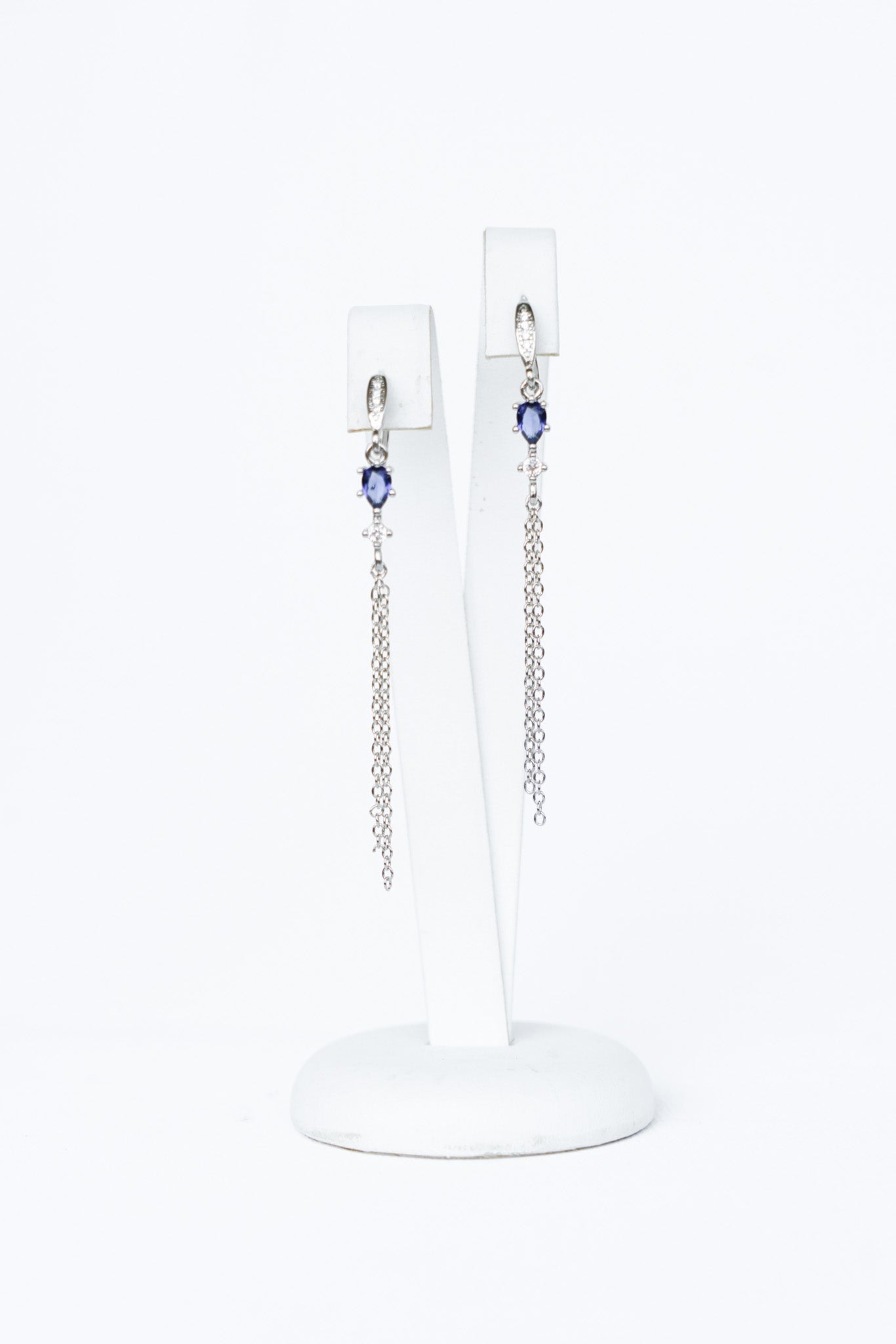 Bleuet - Boucles d'oreilles bleues pendantes - Boucles d'oreilles longues - Atelier Lilac