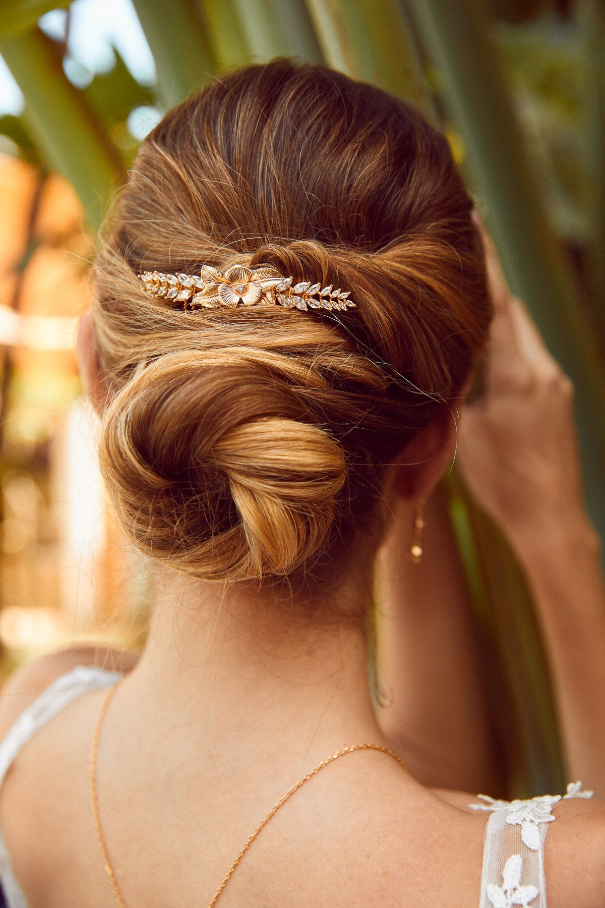 Flavia - Peigne mariage floral et bohème - Petit peigne - Atelier Lilac