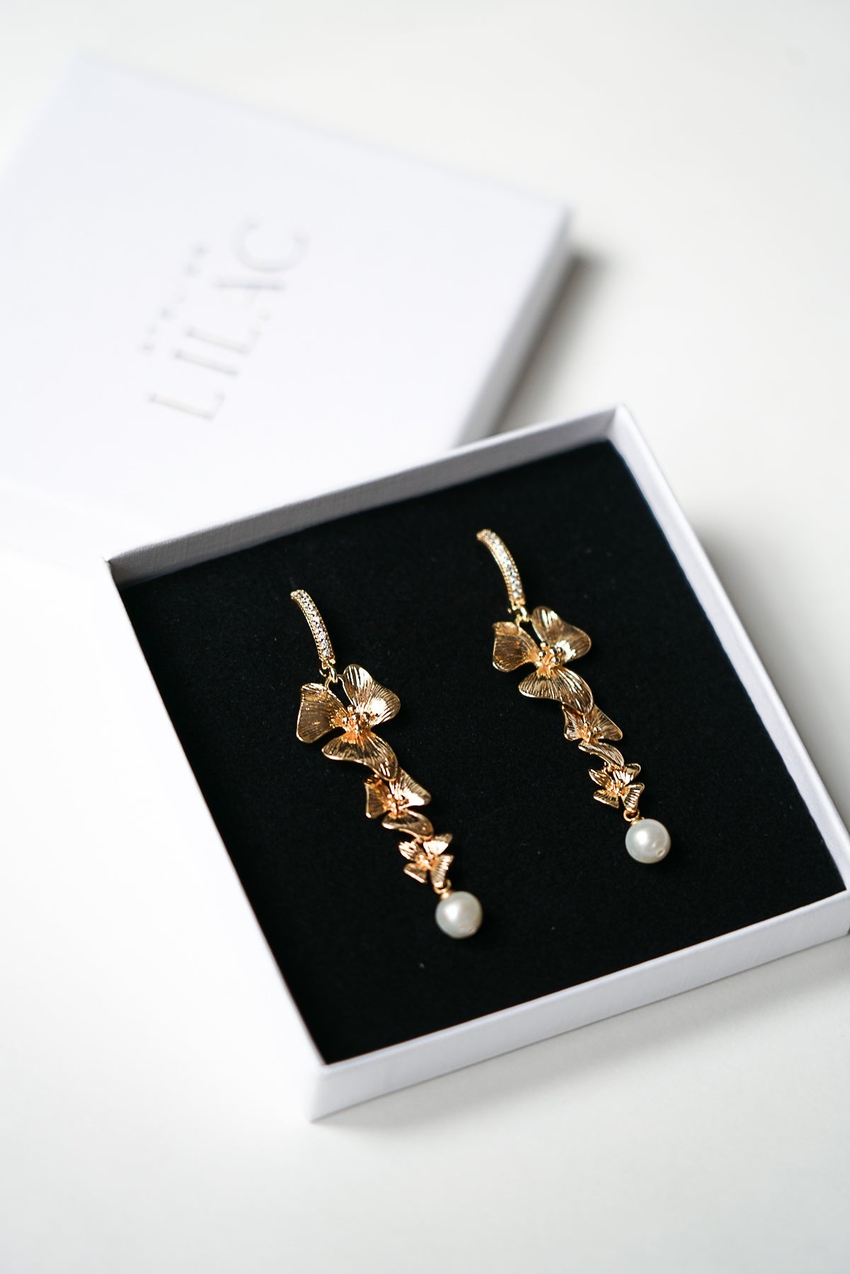 Florale - Boucles d'oreilles - Boucles d'oreilles longues - Atelier Lilac