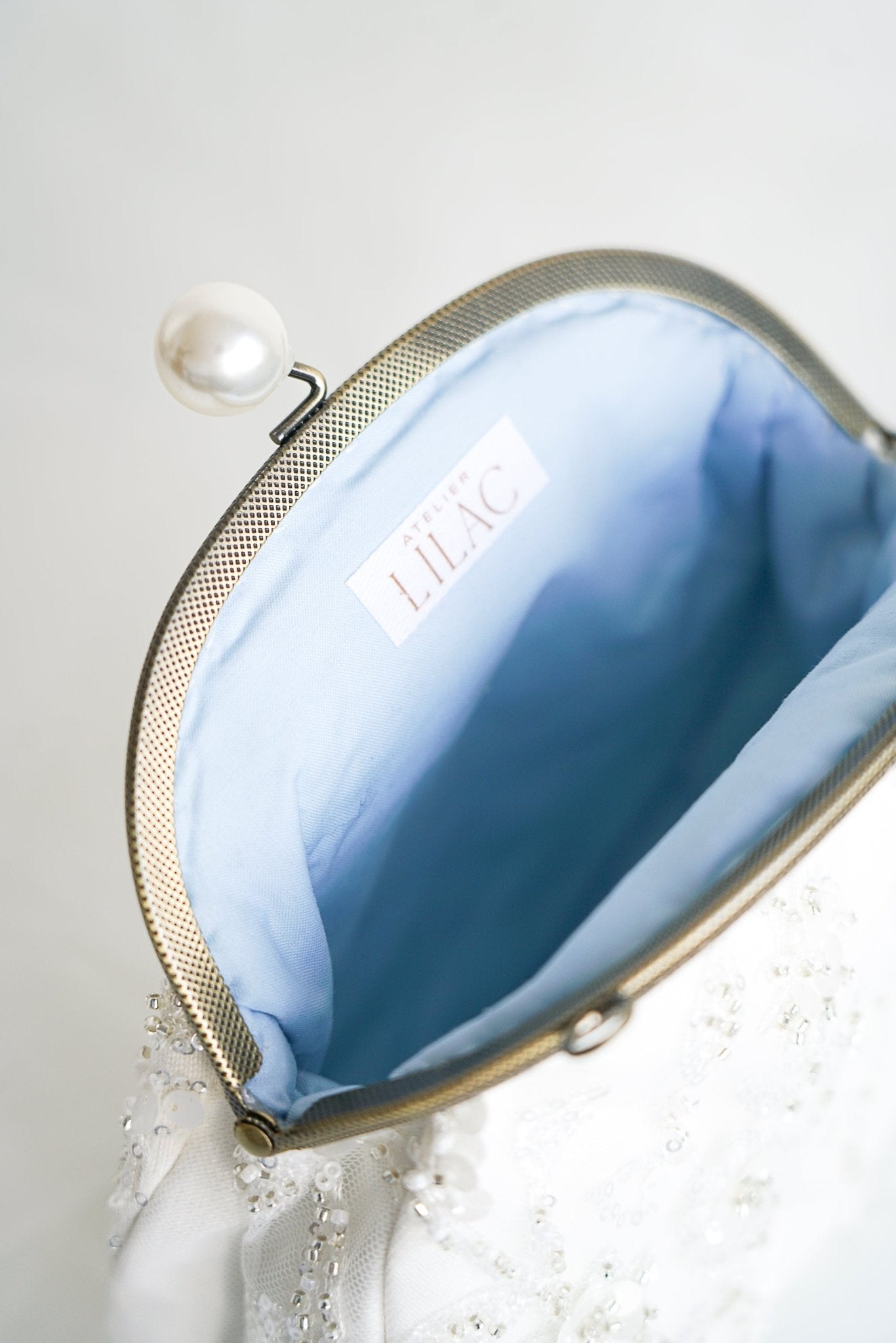 Freesia Perle - Sac de mariée élégant tissu perlé - Sac - Atelier Lilac
