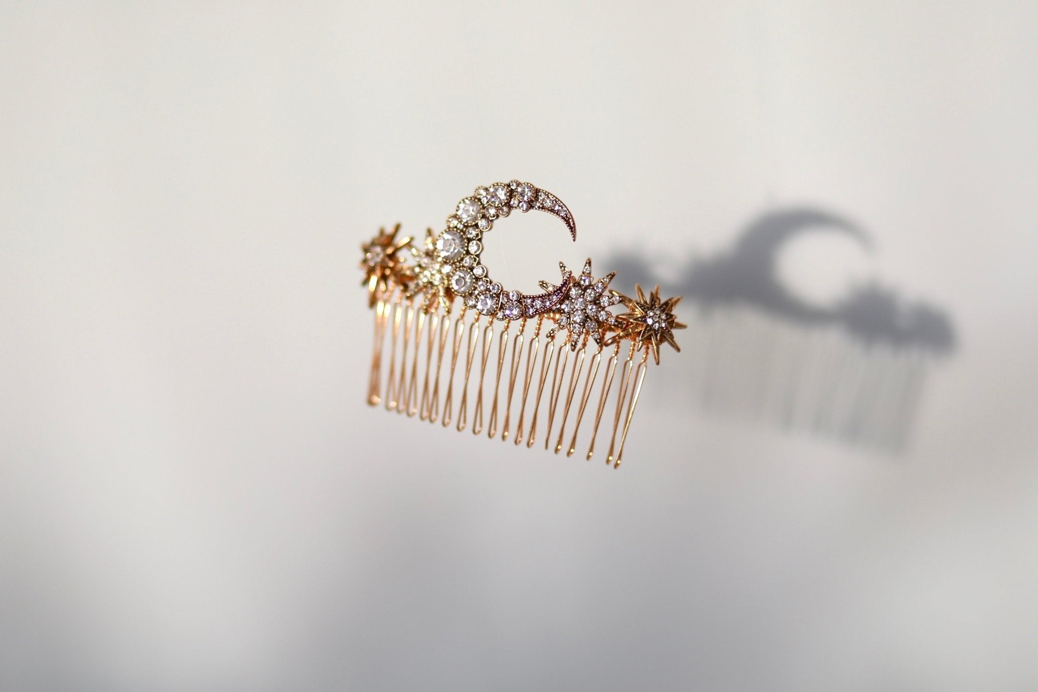 Lunaire - Peigne lune de mariée - Grand peigne - Atelier Lilac