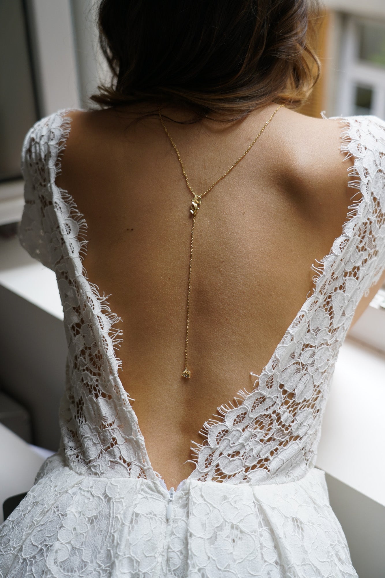 Passionnée - Collier de dos floral - Collier de dos - Atelier Lilac