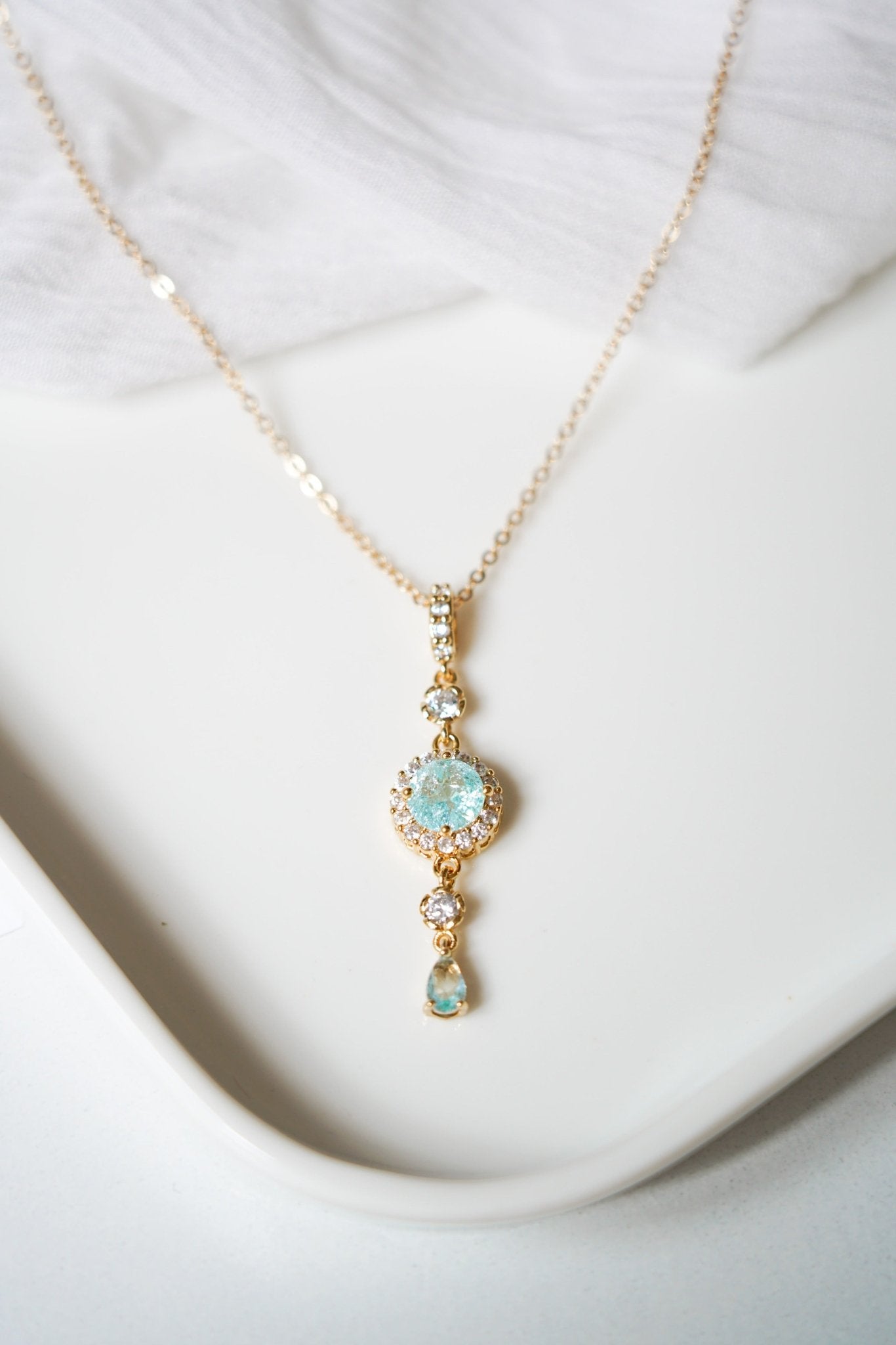 Pure - Collier de dos mariage au style glamour - Collier de dos - Atelier Lilac