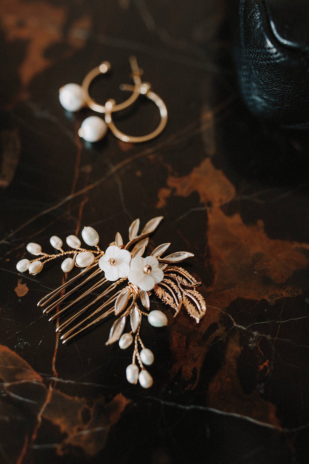 Rosée - Bijou de tête mariage - Petit peigne - Atelier Lilac