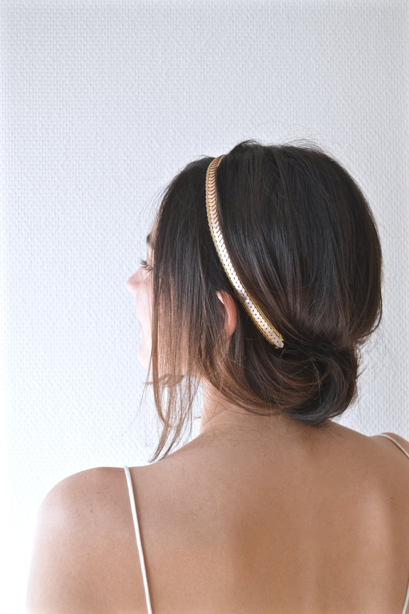 Sequins - Headband bohème bronze - Headband - Atelier Lilac