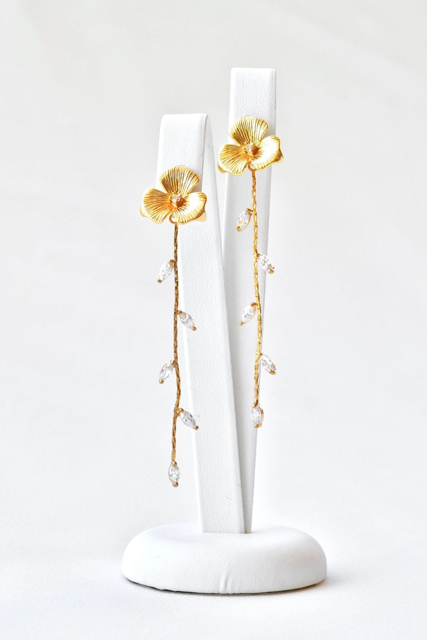 Suave - Boucles d'oreilles pendantes mariage - Boucles d'oreilles longues - Atelier Lilac