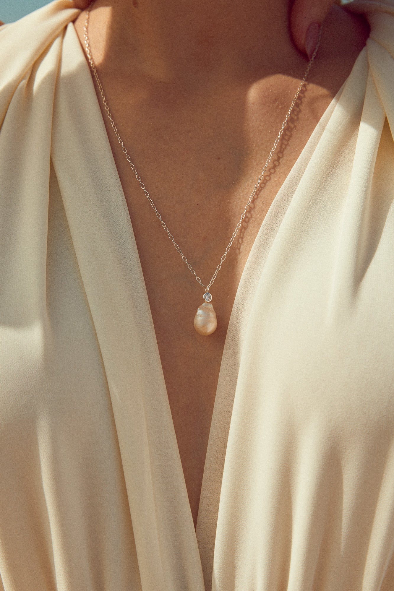 Trésor - Collier Perle Naturelle Baroque - Collier - Atelier Lilac