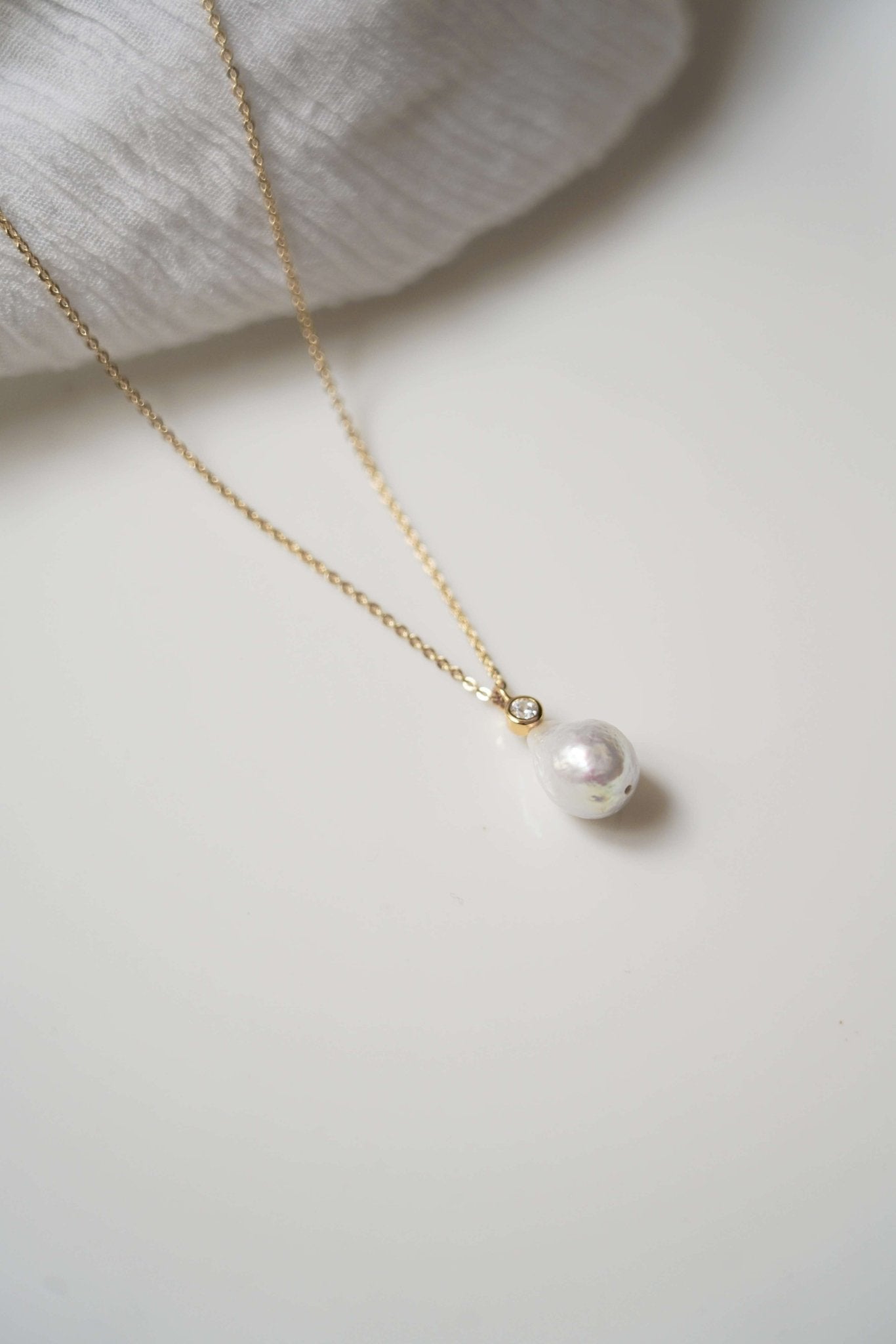 Trésor - Collier Perle Naturelle Baroque - Collier - Atelier Lilac